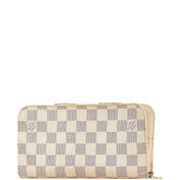 ルイ ヴィトン ダミエ アズール ポルトフォイユ アンソリット 長財布 N63072 ホワイト レザー レディース LOUIS VUITTON 【中古】